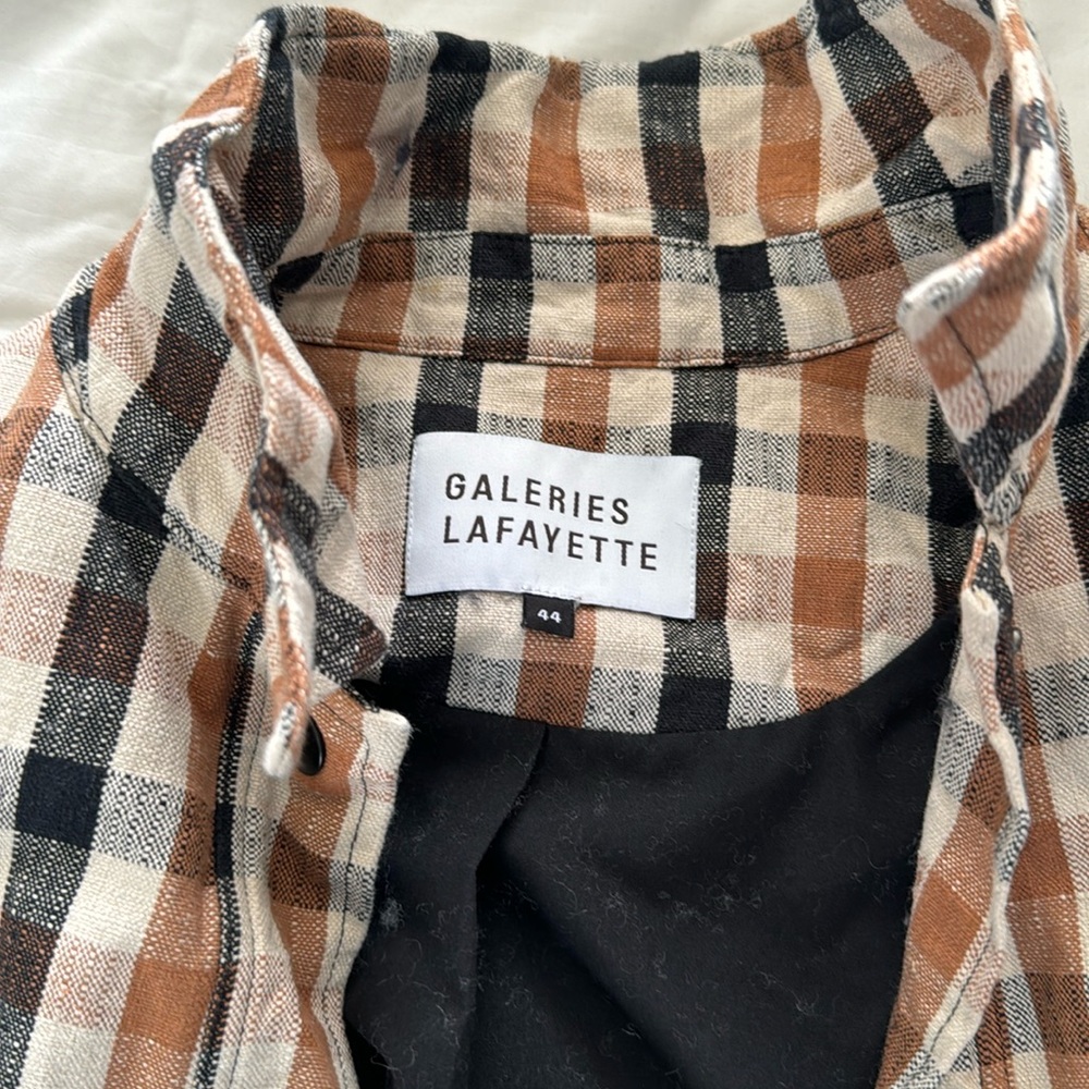 Galeries Lafayette Plaid Jacket